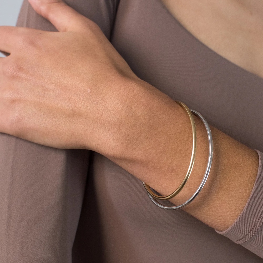 Jenny Bird Gold and Silver Dane Bracelet Duo Silver Gold Lightweight